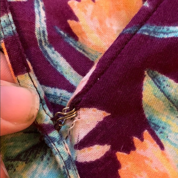 Tori Praver Purple Drop Waist Romper S - Picture 5 of 8